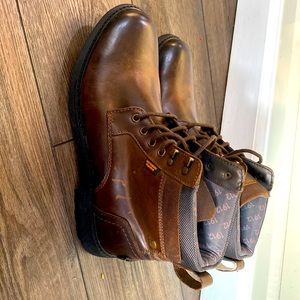 Men's Nunn Bush 1912 Plain Toe Boot Water-resistance Brown size 9 US